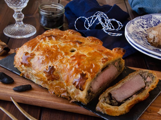 Boeuf Wellington à l'ail noir