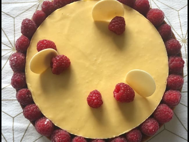 Tarte framboise passion d'après Nicolas Bernardé