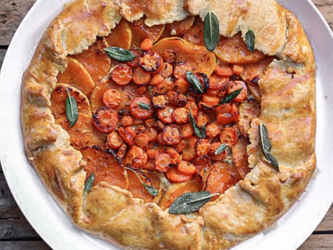 Tarte rustique à la courge