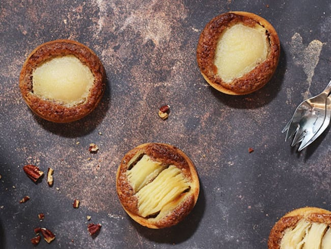 Tartelettes aux poires et à la noix de pécan