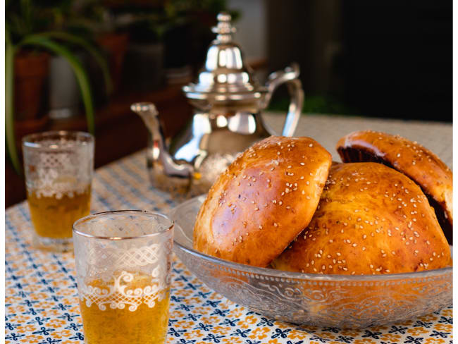 Krachel marocains (brioches à l'anis et aux graines de sésames)