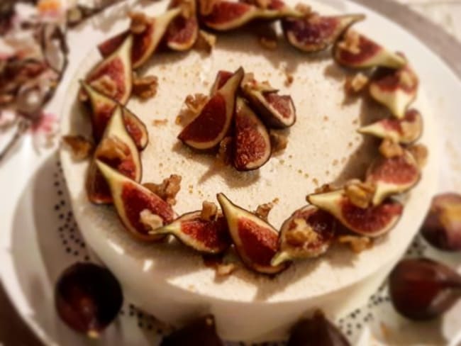 Thalassa : un entremets Figues, Chèvre et Miel