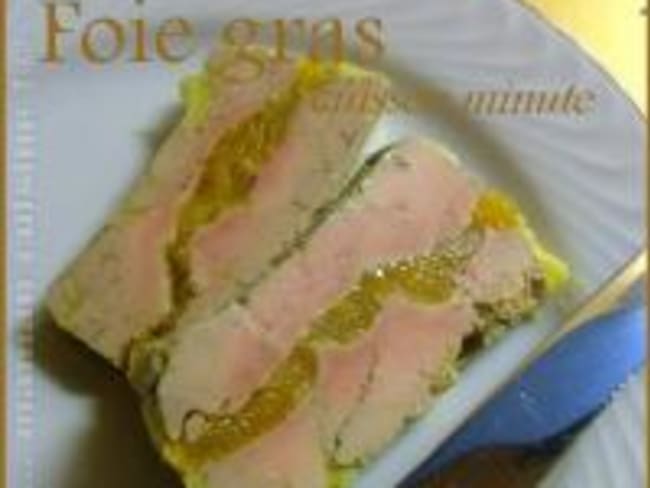 Foie Gras aux Abricots Secs, Cuisson Express