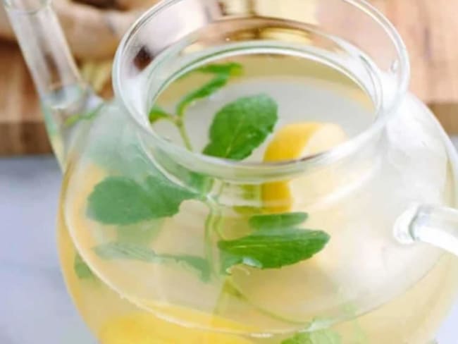 Infusion au citron gingembre et menthe au thermomix