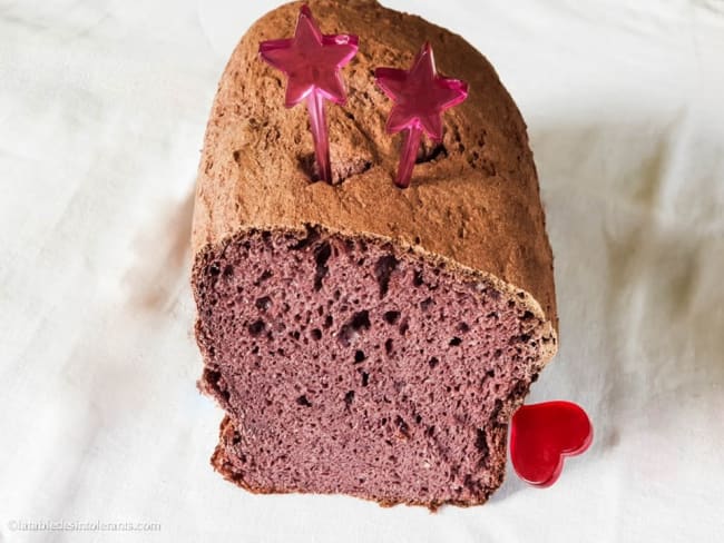 Pain violet au levain sans gluten