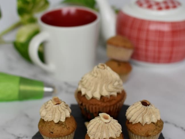 Cupcakes noisettes et fève tonka