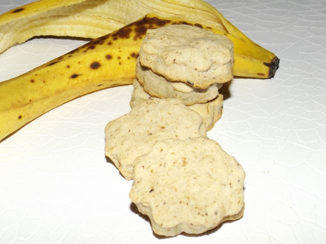 Biscuits sablés aux peaux de banane