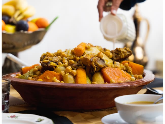 Couscous marocain à la viande de bœuf