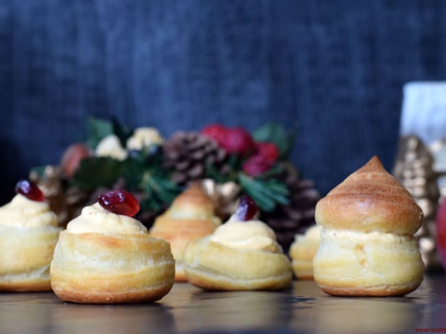 Petits choux à la crème de kaki et mascarpone