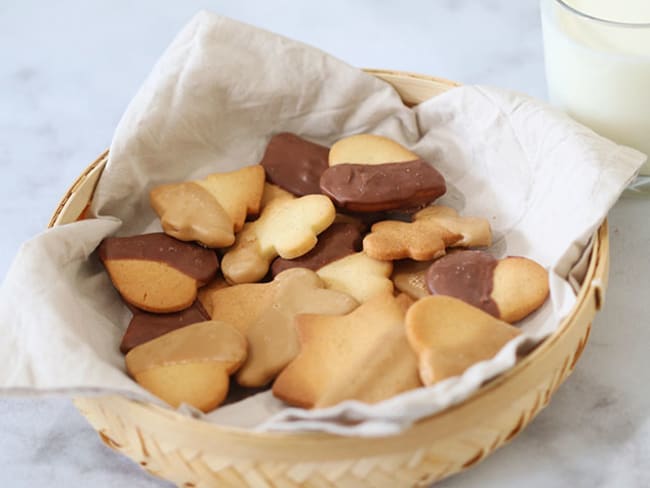 Sablés à la vanille et au chocolat