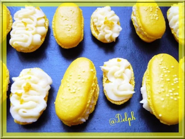 Macarons longs au citron