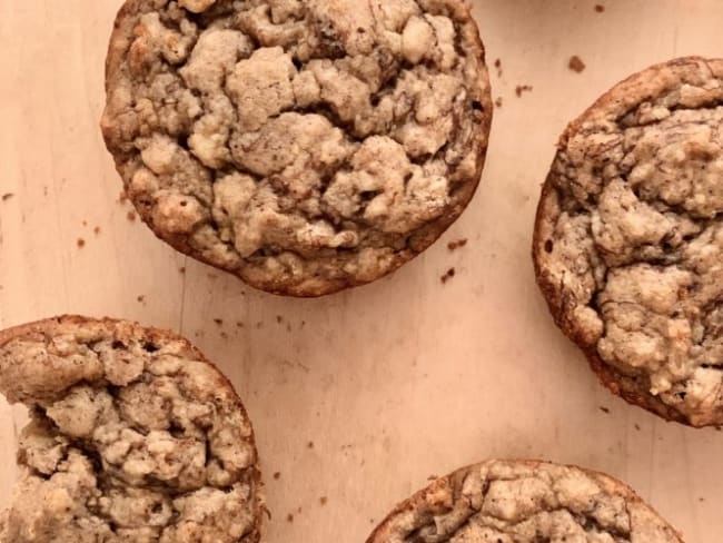 Muffins aux bananes santé et vegan