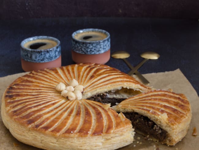 Galette des rois à la noisette et au café pour l'épiphanie