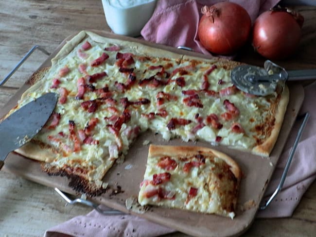 Flammekueche - tarte flambée alsacienne