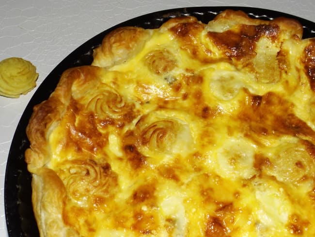 Tarte aux pommes duchesse et aux 4 fromages