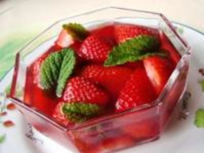 Fraises en Gelée