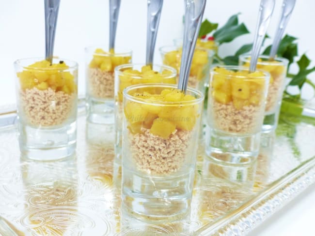 Verrines de foie gras à la compotée d’ananas pour un apéritif festif