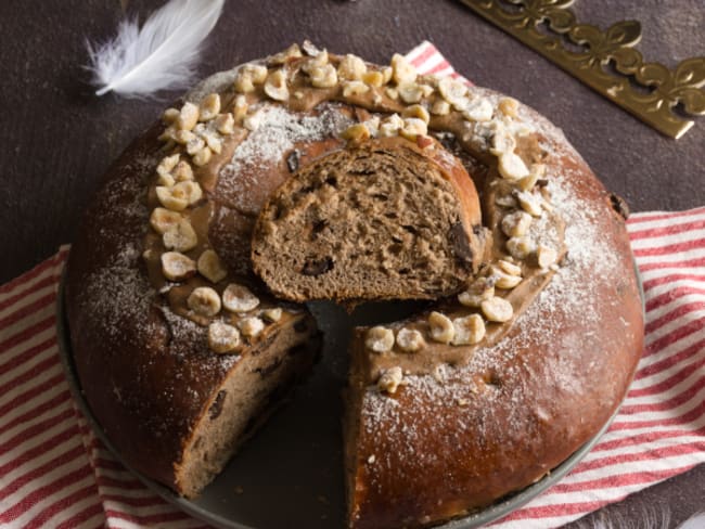 La brioche des rois tout chocolat pour l'épiphanie