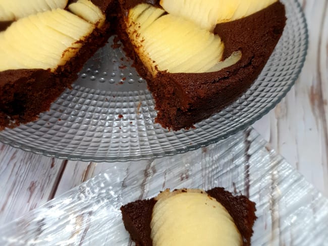 Fondant chocolat poire pour le goûter