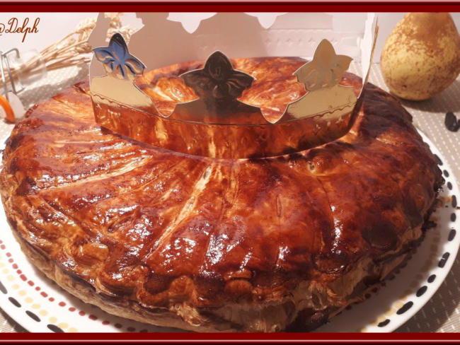 Galette des rois à la poire et crème d’amande