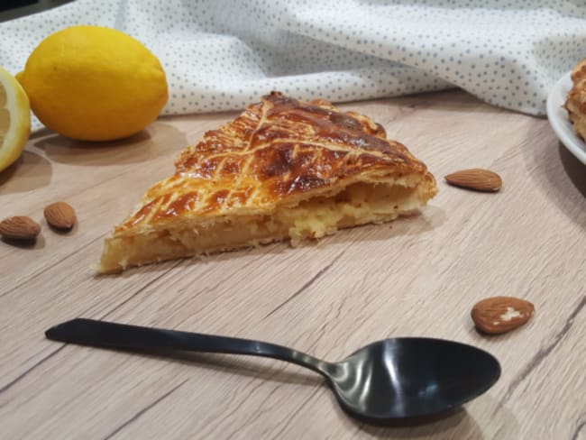 Galette des rois de l'épiphanie à l’amande et au citron