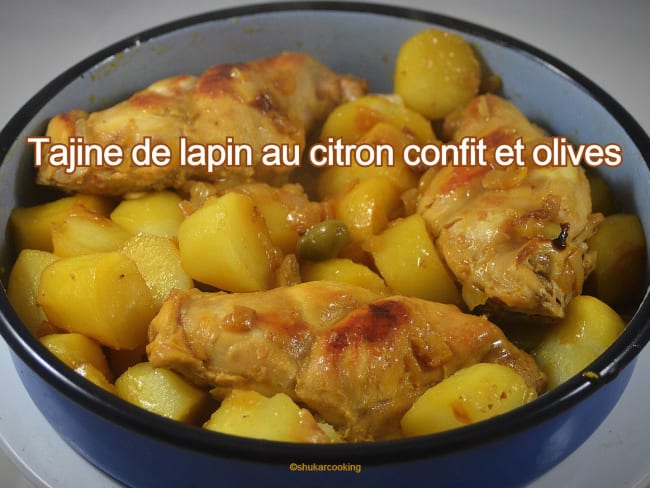 Tajine de cuisses de lapin au citron confit