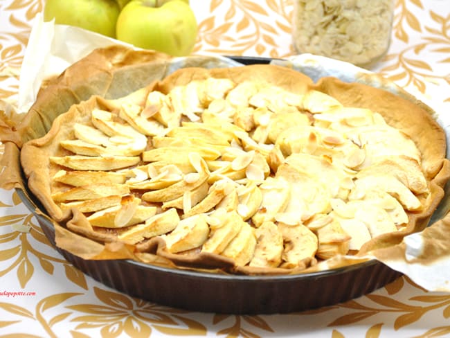 Tarte crème amandes pommes