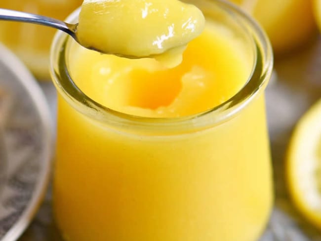 Crème de citron lisse et fondante