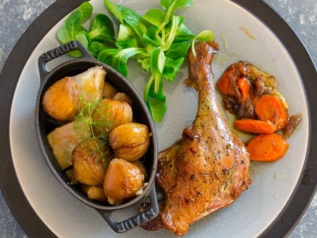 Cuisses de canard braisées au four : une recette de volaille savoureuse