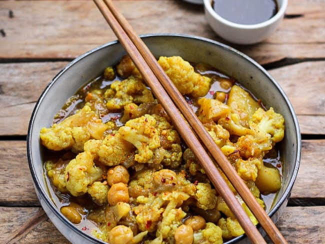 Curry japonais au chou-fleur