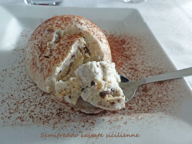 Semifreddo cassate sicilienne frais et léger