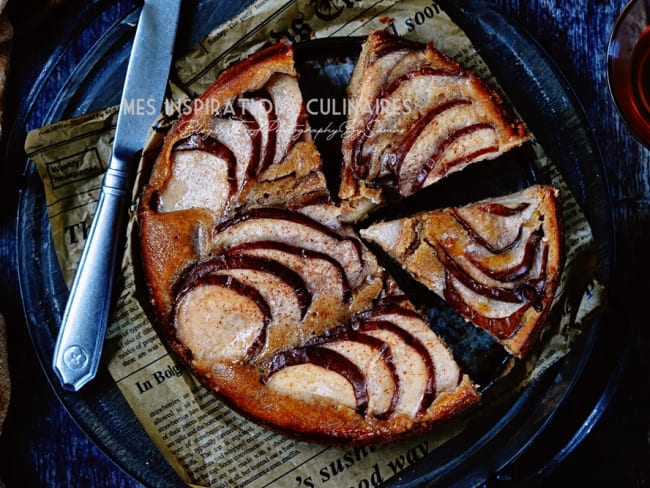 Gâteau fondant aux poires