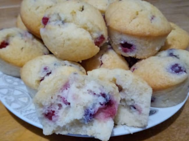 Les muffins aux fruits rouges