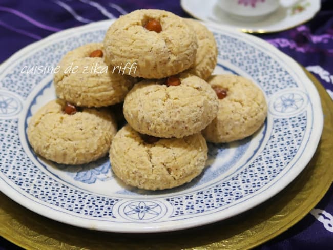 GHRAIBA- GHRIBIA AUX CACAHUETES- PÂTISSERIE ALGERIENNE