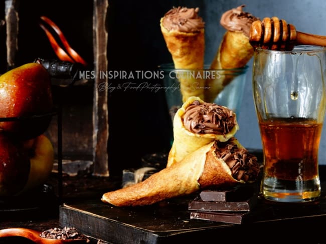 Cornets de crêpes pour une chandeleur originale