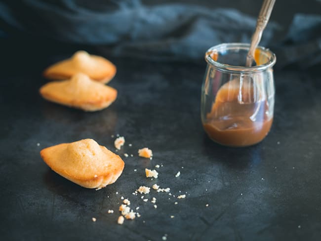 Madeleines à la confiture de lait