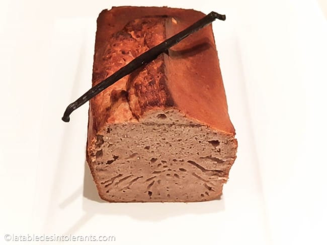 Cake à la vanille sans gluten, sans lait, avec ou sans sucre, sans levure, sans œuf