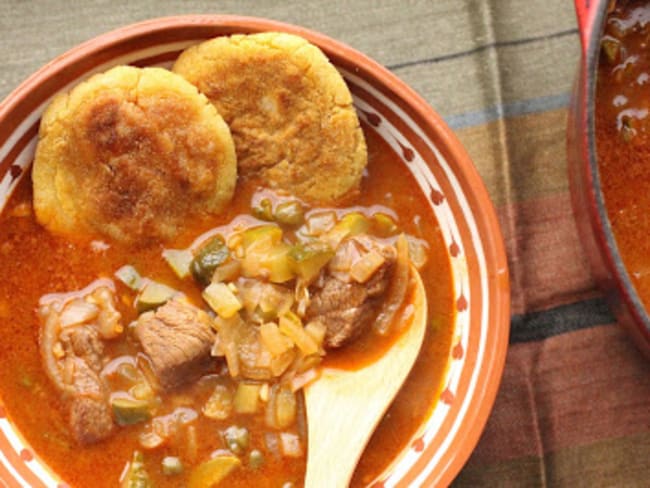 Soupe de boeuf mijoté aux cornichons