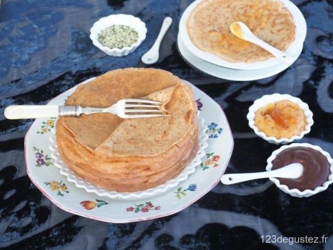 Pâte à crêpe légère aux amandes sans lactose