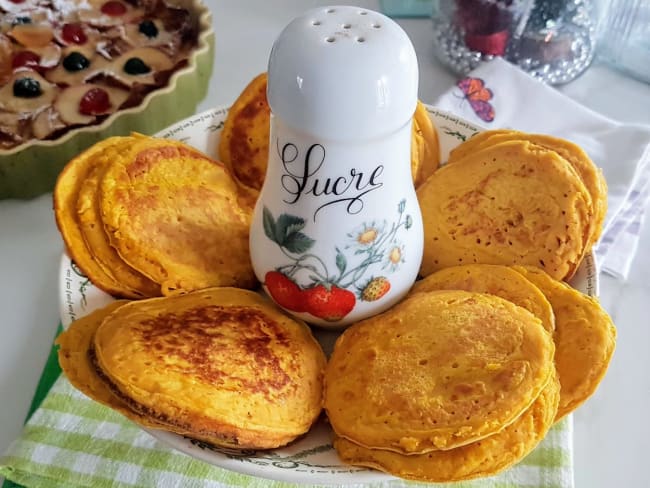 Blinis légers bien moelleux à la courge butternut