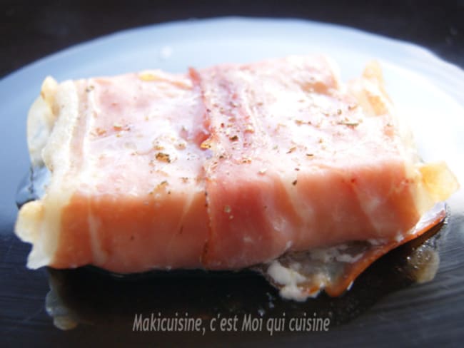 Dos de cabillaud au jambon cru