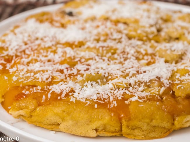 Crêpe tatin mangue et noix de coco