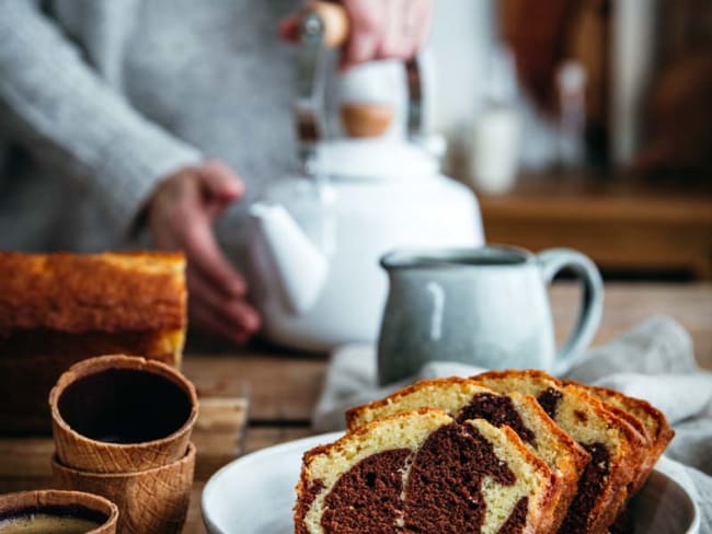 Cake marbré au lait ribot