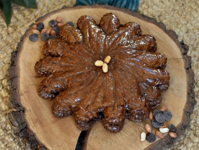 Galette pirouette cacahuète au chocolat et cacahuète