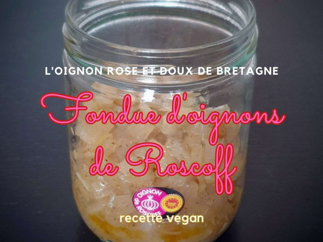 Fondue d'oignons roses de Roscoff