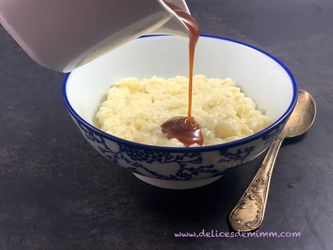 Riz au lait et son caramel au beurre salé