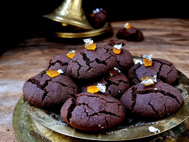 Ghriba au chocolat, à l'orange et au praliné