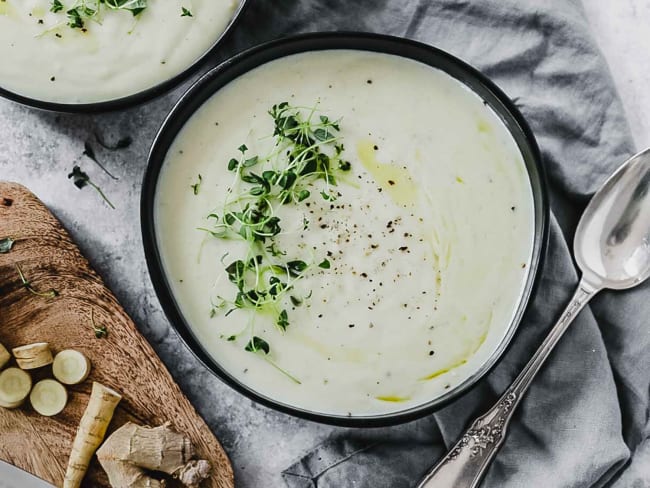 Velouté de panais au gingembre