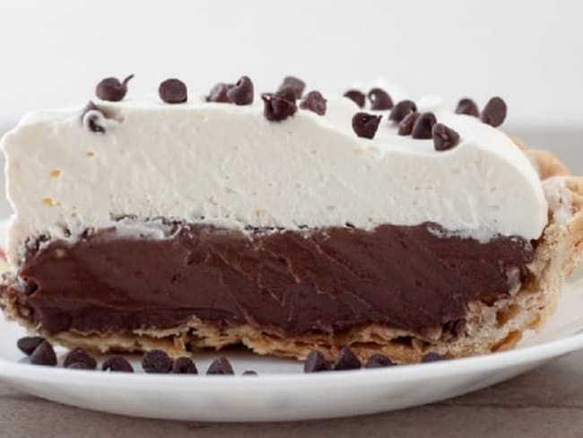 Tarte chocolat à la crème fouettée