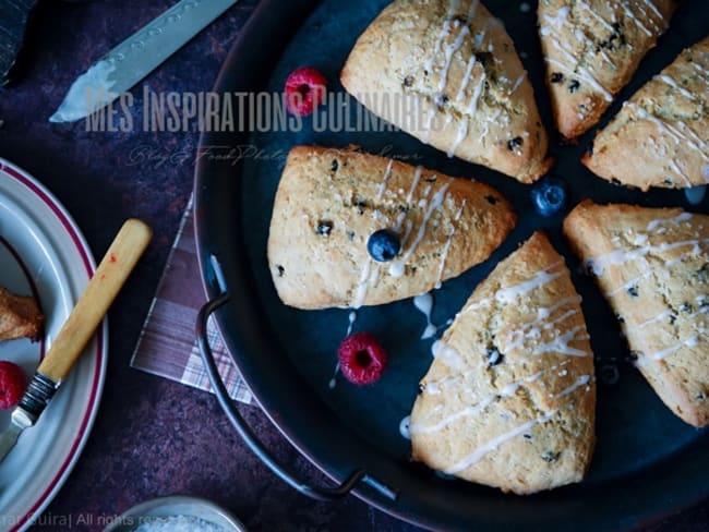 Scones aux myrtilles